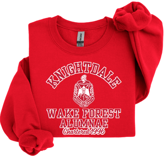 CHENILLE] KNIGHTDALE WAKE FOREST ALUMNAE Chartered – Distinctive