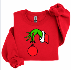 GRINCH HOLDING ORNAMENT