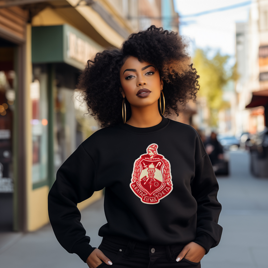 Delta Sigma Theta - Chenille Patch Sweatshirt - Crest