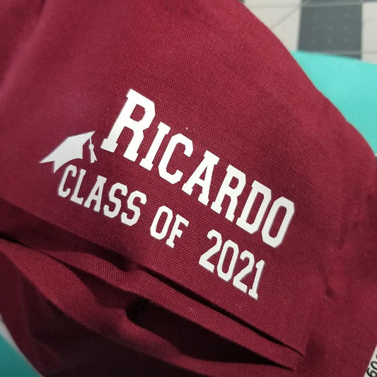 Custom Graduation Face Mask