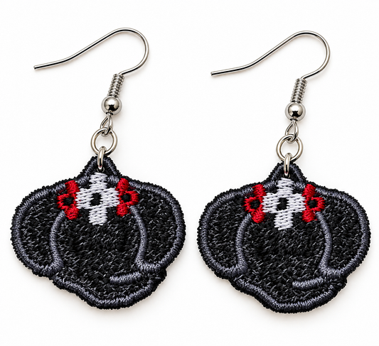 PRE-ORDER | Embroidered Elephant Statement Earrings
