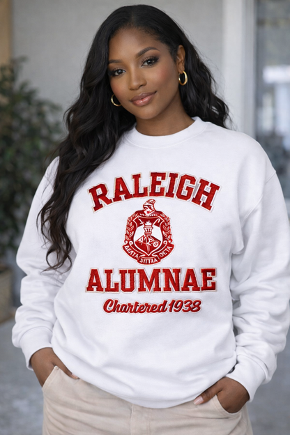 [CHENILLE]  RALEIGH ALUMNAE CHAPTER Chartered
