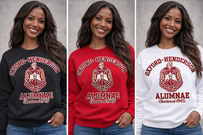 [CHENILLE] Delta Sigma Theta Chapter Sweatshirt |  OXFORD-HENDERSON ALUMNAE