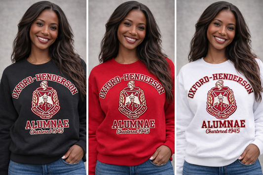 [CHENILLE] Delta Sigma Theta Chapter Sweatshirt |  OXFORD-HENDERSON ALUMNAE