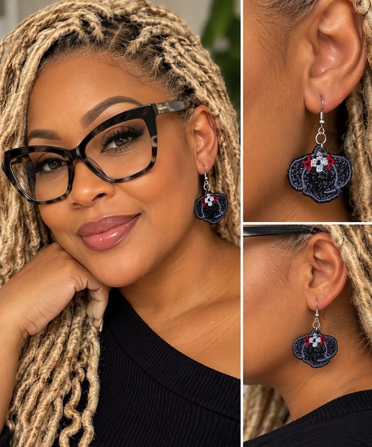 PRE-ORDER | Embroidered Elephant Statement Earrings