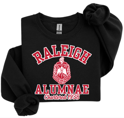 [Screen Print] RALEIGH ALUMNAE CHAPTER Chartered Sweatshirt