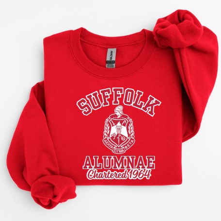 [SCREENPRINT] Delta Sigma Theta Chapter Sweatshirt - SUFFOLK ALUMNAE