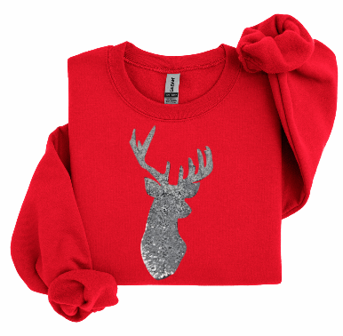 **CUSTOMIZED** SEQUIN REINDEER SWEATER