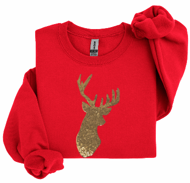 **CUSTOMIZED** SEQUIN REINDEER SWEATER