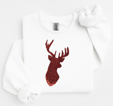 **CUSTOMIZED** SEQUIN REINDEER SWEATER