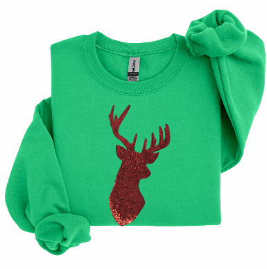 **CUSTOMIZED** SEQUIN REINDEER SWEATER
