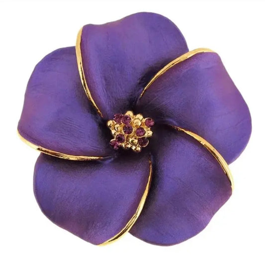 African Violet Pin/Brooch