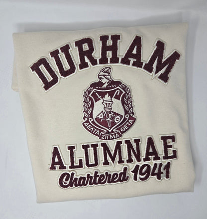 [CHENILLE] DURHAM ALUMNAE CHAPTER | Crimson & Cream Exclusive
