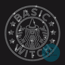 BASIC WITCH Rhinestone Transfer (Clear Stones)