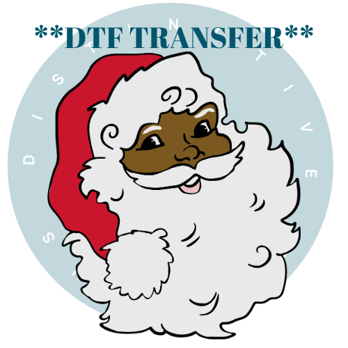 BLACK SANTA **DTF TRANSFER**