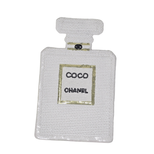 Sequin Perfume Bottle - Iron On Patch – Distinctive Designs by Dani
