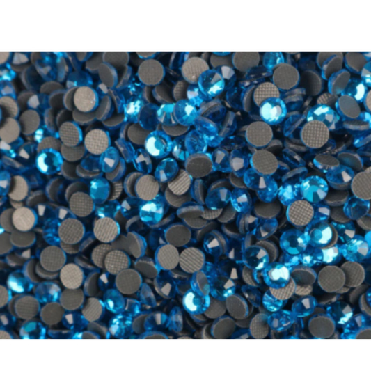 Capri Blue Hotfix Rhinestones