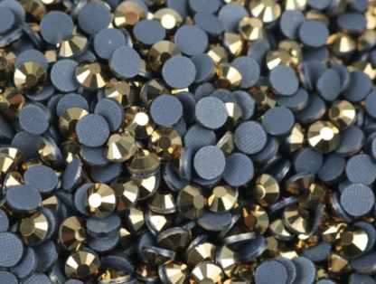 GOLD STUD Hotfix Rhinestones