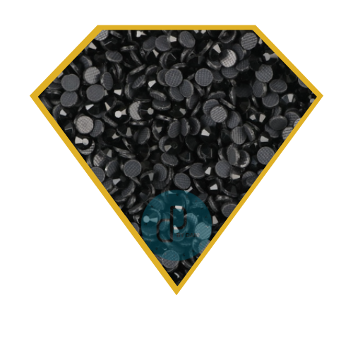BLACK Hotfix Rhinestones