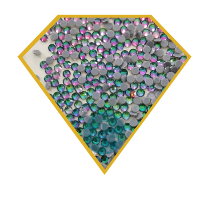 GREEN VOLCANO Hot Fix Rhinestones