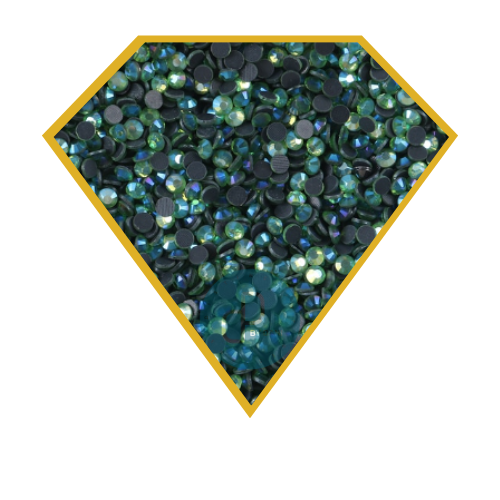 MAHOGANY PEACOCK Hotfix Rhinestones