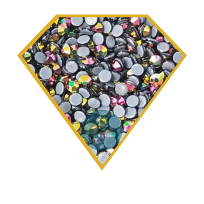 RAINBOW ROSE GOLD Hotfix Rhinestones