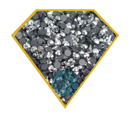 SILVER STUD Hotfix Rhinestones