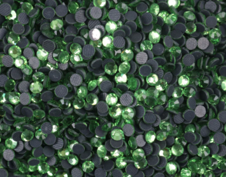 LIGHT GREEN/PERIDOT Hotfix Rhinestones