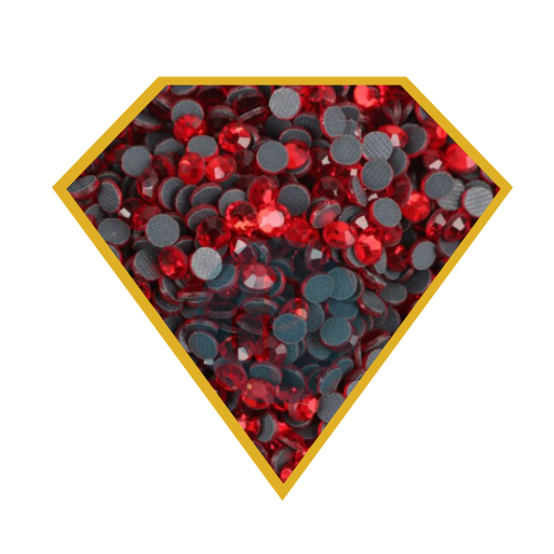 Light Siam Red Hotfix Rhinestones