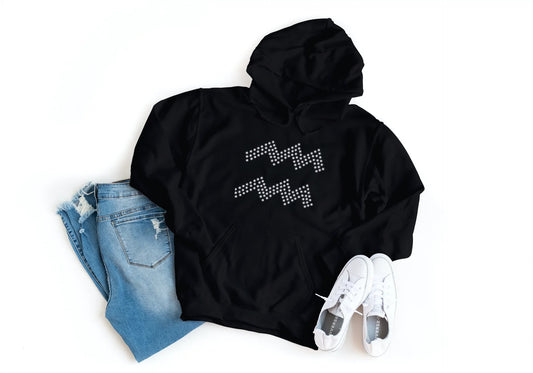 RHINESTONE Zodiac Sign Hoodie